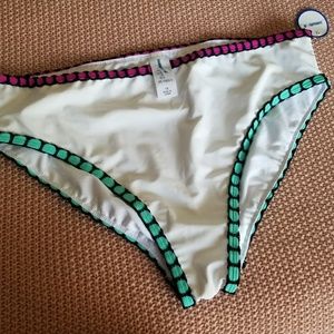 White bikini bottom, swimsuitsforall NWT